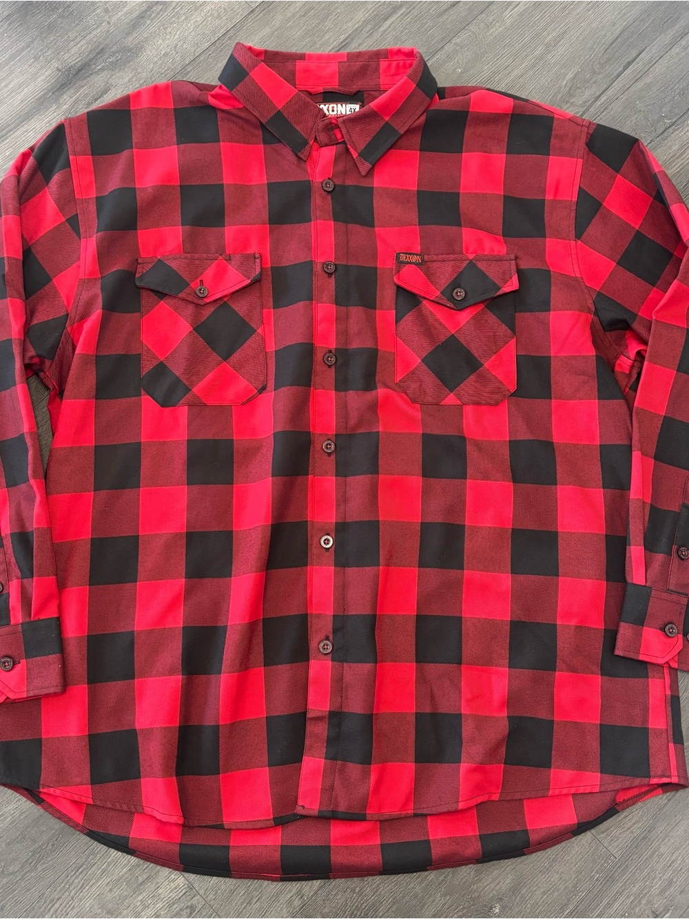 Dixxon Redrum Flannel Shirt Mens 4XL The Shining Stephen King Red Black Plaid